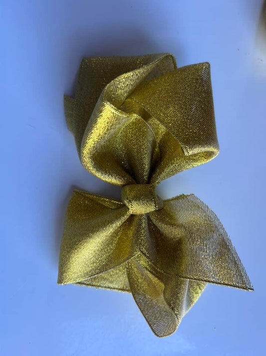 Gold Sparkle Bow- 5in.